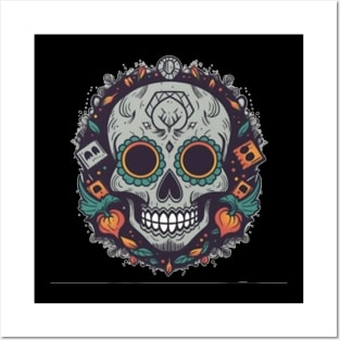 day of dead,  Dia De Los Muertos Posters and Art